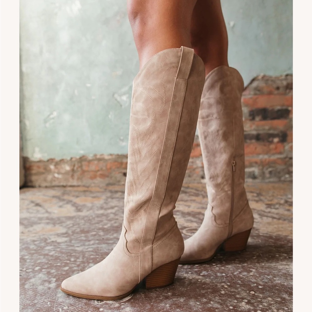 Postie Western Taupe Boots